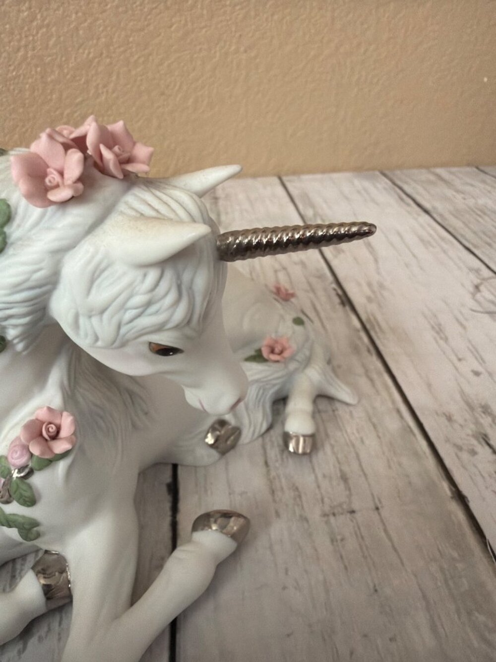 1990 Princeton Gallery Love’s Sweetness Unicorn Porcelain Figurine - No Box/COA - Picture 9 of 13